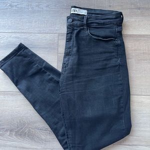 ZARA The High Waist Skinny Jeans in Artic Coal